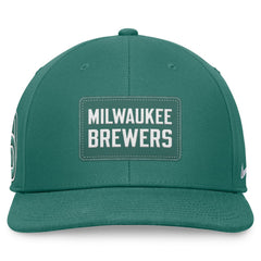 Green Milwaukee Brewers Nike Bicoastal Pro Performance Snapback Hat