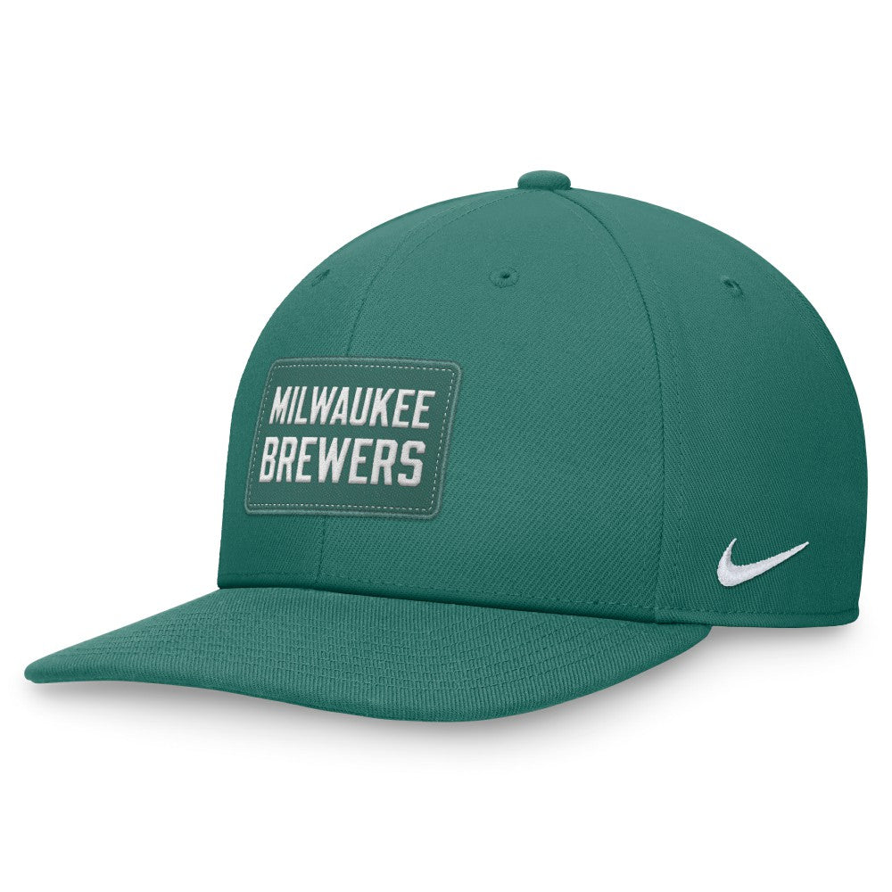 Green Milwaukee Brewers Nike Bicoastal Pro Performance Snapback Hat