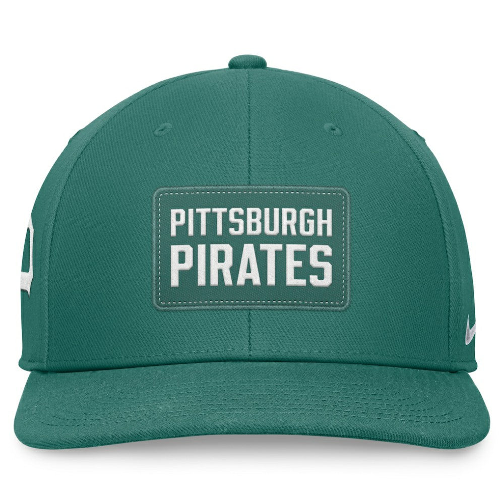 Green Pittsburgh Pirates Nike Bicoastal Pro Performance Snapback Hat