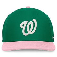 Green/Pink Washington Nationals Nike Malachite Pro Performance Snapback Hat