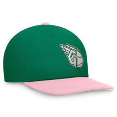 Green/Pink Cleveland Guardians Nike Malachite Pro Performance Snapback Hat