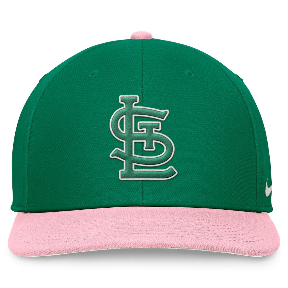 Green/Pink St. Louis Cardinals Nike Malachite Pro Performance Snapback Hat