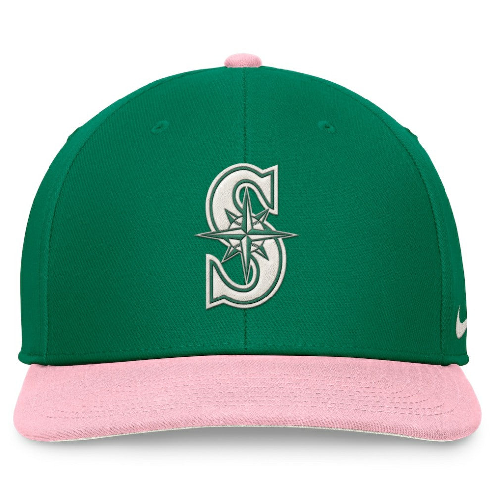 Green/Pink Seattle Mariners Nike Malachite Pro Performance Snapback Hat