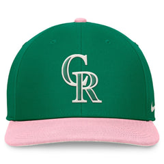Green/Pink Colorado Rockies Nike Malachite Pro Performance Snapback Hat