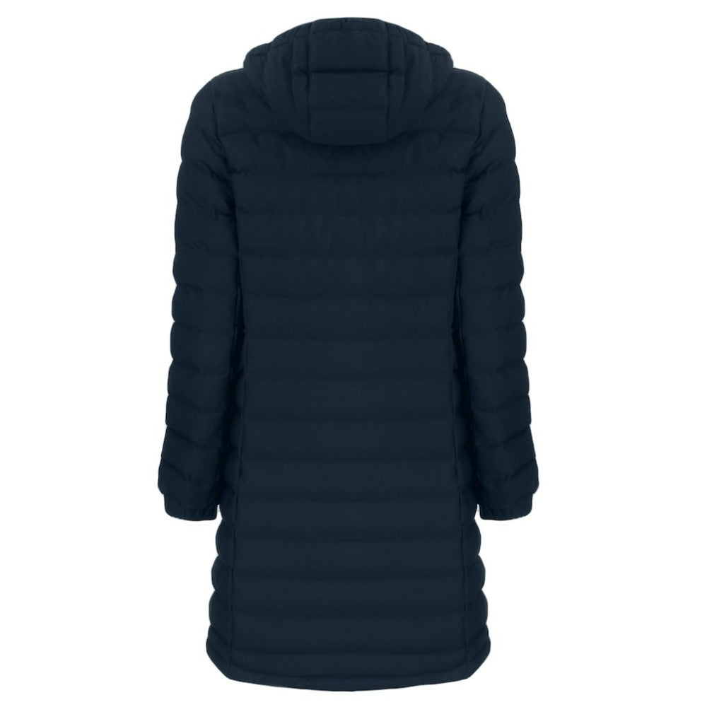 Navy Chicago Cubs Cutter & Buck Women's City Connect Mission Ridge Repreve Eco Insulated Full-Zip Long Puffer Jacket