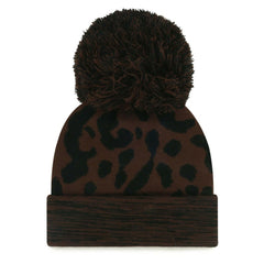 '47 Women's Cacao Cuffed Knit Hat with Pom - Minnesota Vikings Hats