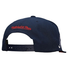 Navy Atlanta Braves Mitchell & Ness Team Tagged Snapback Hat