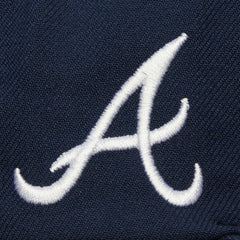 Navy Atlanta Braves Mitchell & Ness Team Tagged Snapback Hat