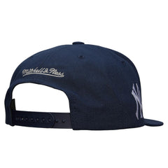Navy New York Yankees Mitchell & Ness Team Tagged Snapback Hat