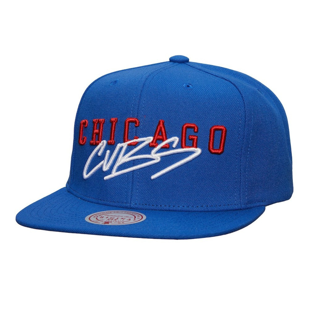Royal Chicago Cubs Mitchell & Ness Team Tagged Snapback Hat
