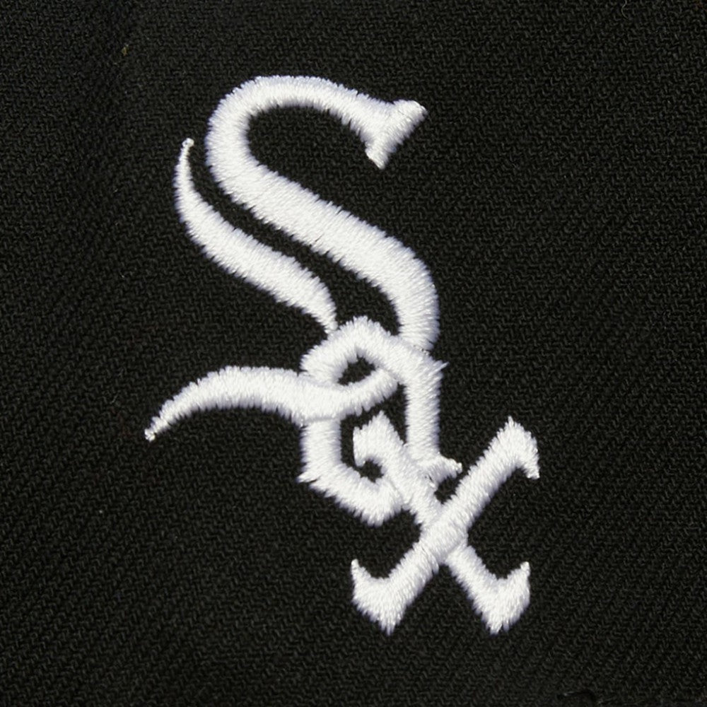 Black Chicago White Sox Mitchell & Ness Team Tagged Snapback Hat