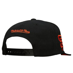 Black San Francisco Giants Mitchell & Ness Team Tagged Snapback Hat