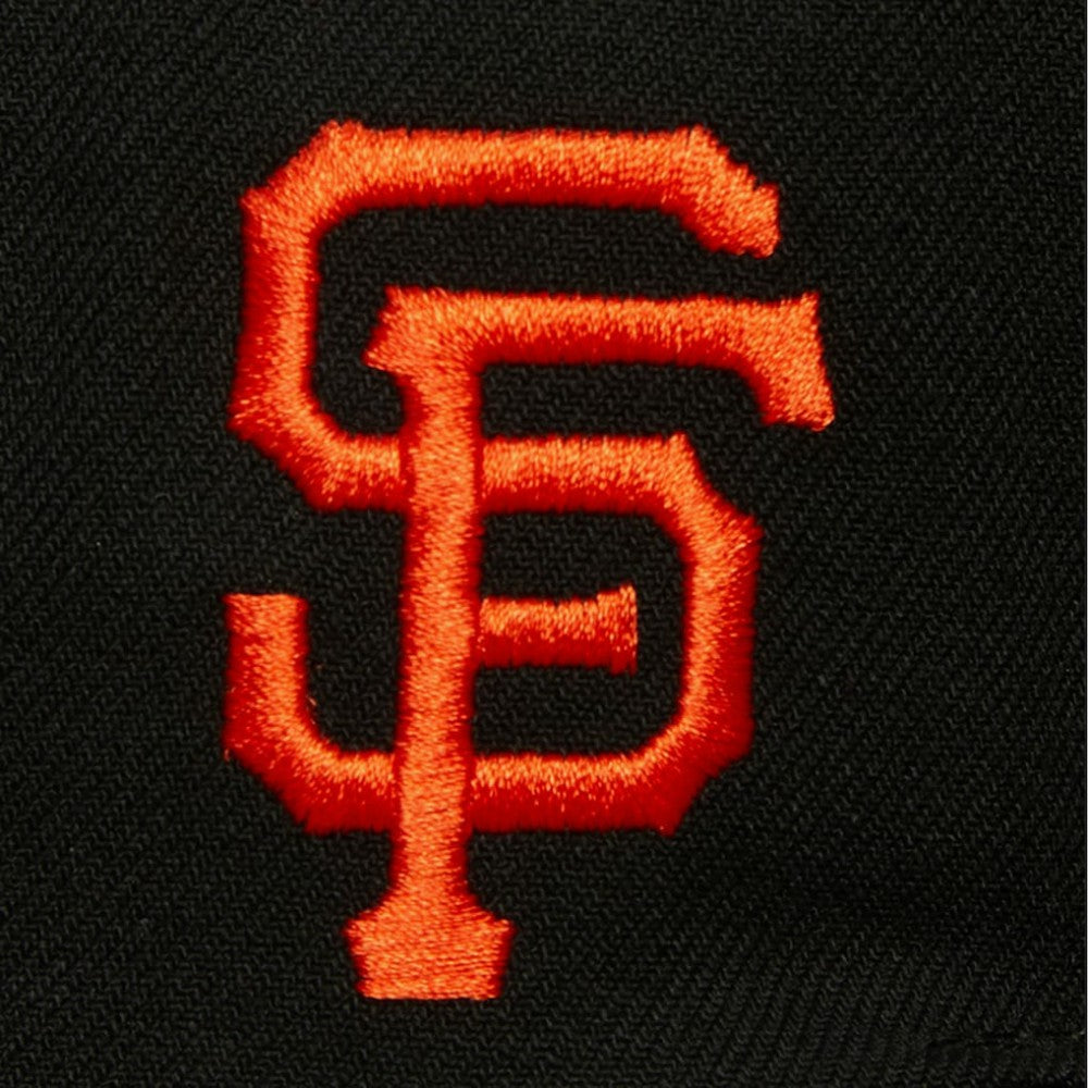 Black San Francisco Giants Mitchell & Ness Team Tagged Snapback Hat
