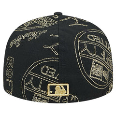 Black Cincinnati Reds New Era 59FIFTY Day Allover Fitted Hat