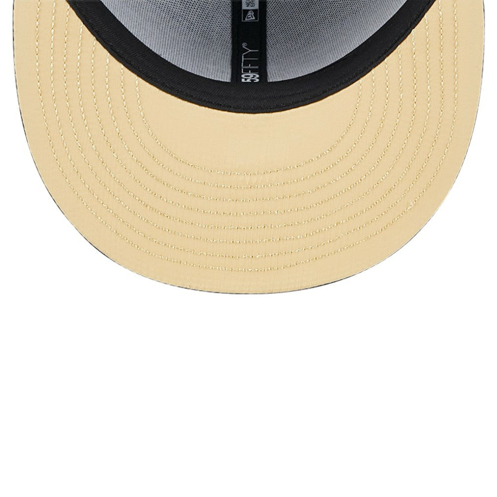 Black Chicago Cubs New Era 59FIFTY Day Allover Fitted Hat