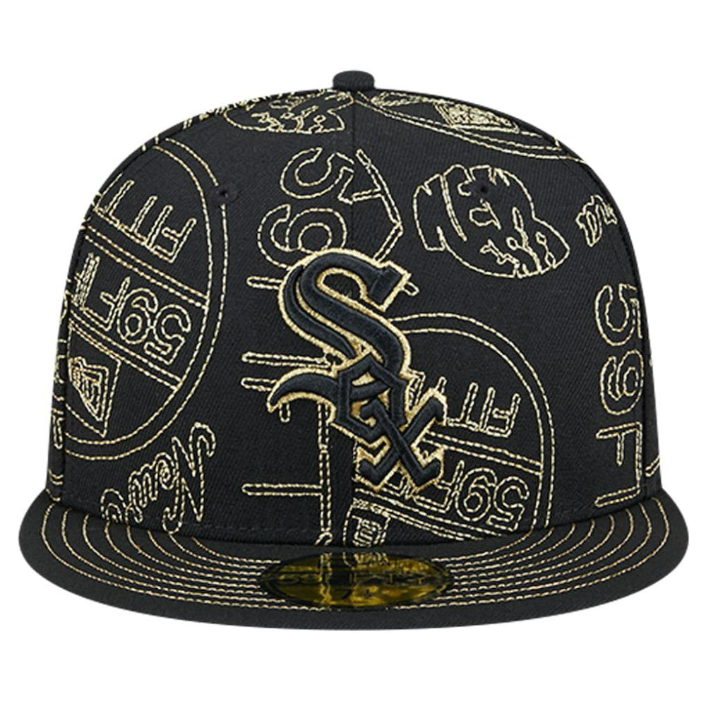 Black Chicago White Sox New Era 59FIFTY Day Allover Fitted Hat
