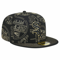 Black Chicago White Sox New Era 59FIFTY Day Allover Fitted Hat