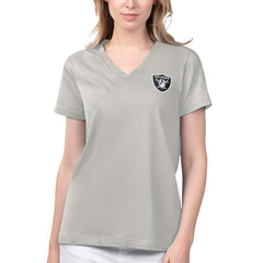 Margaritaville Women's Game Time V-Neck T-Shirt - Las Vegas Raiders T-shirts