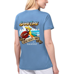 Margaritaville Women's Game Time V-Neck T-Shirt - Los Angeles Chargers T-shirts