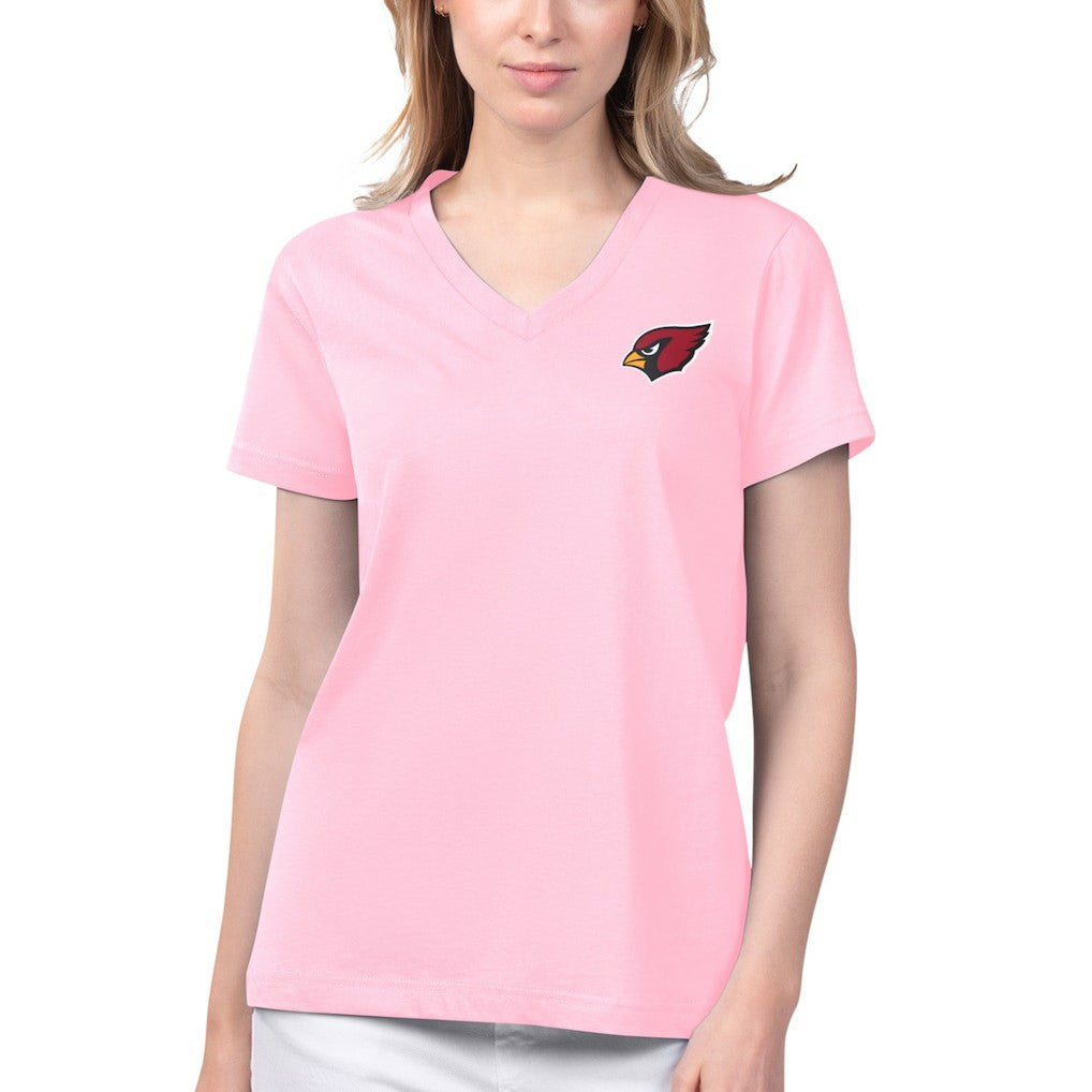 Margaritaville Women's Game Time V-Neck T-Shirt - Arizona Cardinals T-shirts