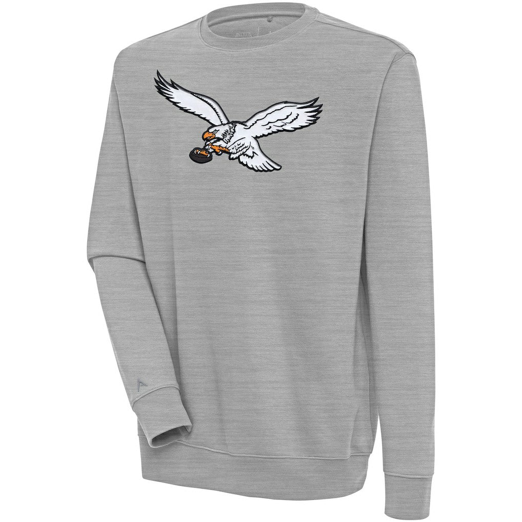 Antigua Throwback Logo Victory Pullover Sweatshirt - Philadelphia Eagles Pullover