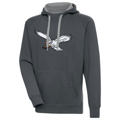 Antigua Throwback Logo Victory Pullover Sweatshirt - Philadelphia Eagles Pullover