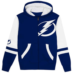 NHL Tampa Bay Lightning Preschool Face Off Full-Zip Hoodie