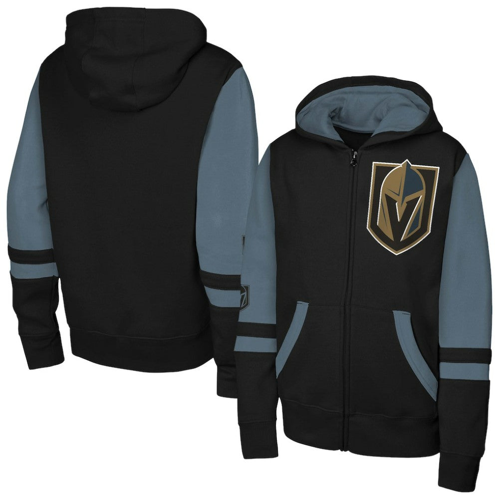 NHL Vegas Golden Knights Youth Face Off Full-Zip Hoodie