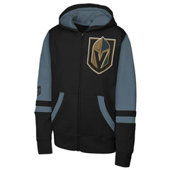 NHL Vegas Golden Knights Youth Face Off Full-Zip Hoodie