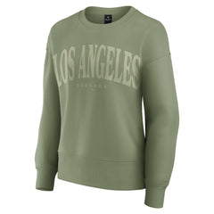 Green Los Angeles Dodgers Fanatics Women's Elements Flow Pullover Sweatshirt