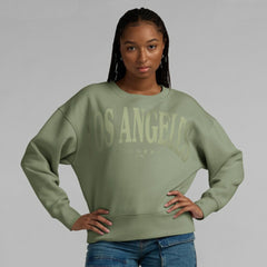 Green Los Angeles Dodgers Fanatics Women's Elements Flow Pullover Sweatshirt