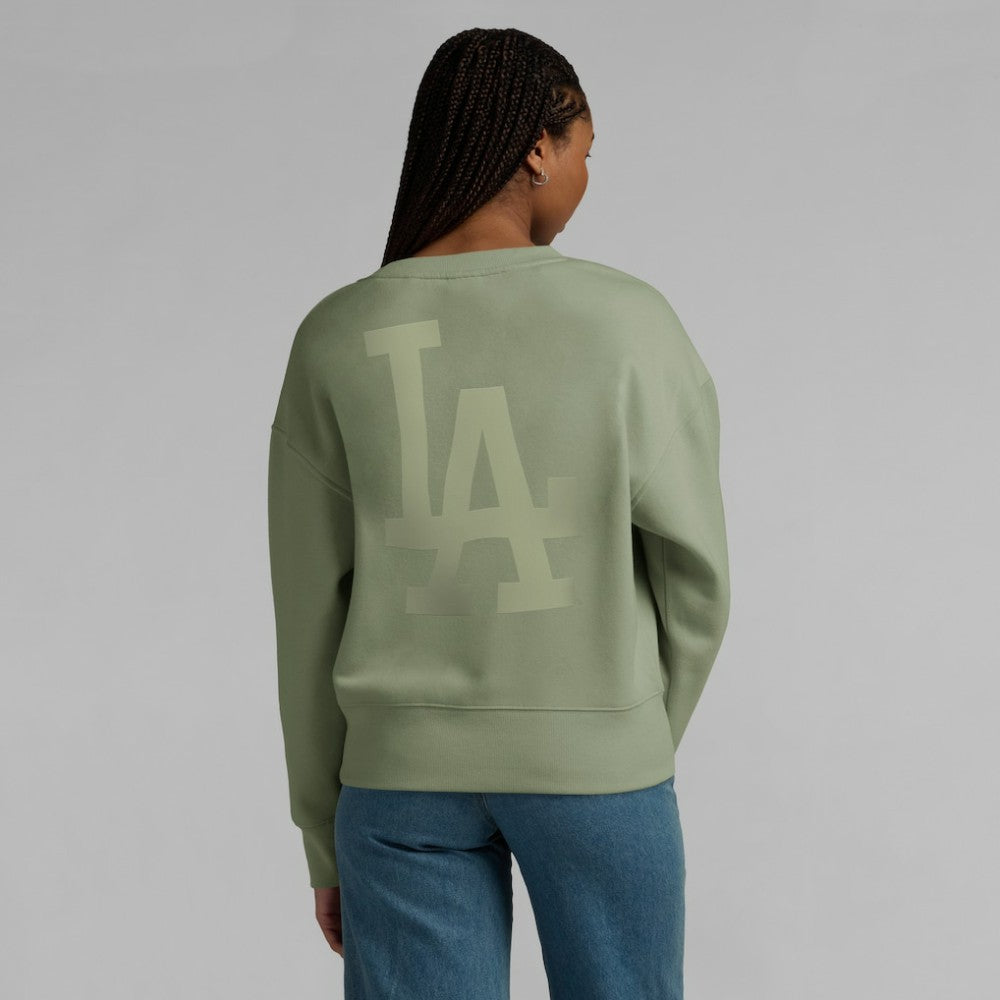 Green Los Angeles Dodgers Fanatics Women's Elements Flow Pullover Sweatshirt