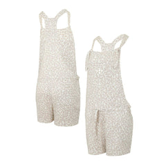 Cream Houston Astros Concepts Sport Women's Montana Hacci Knit Romper Overalls