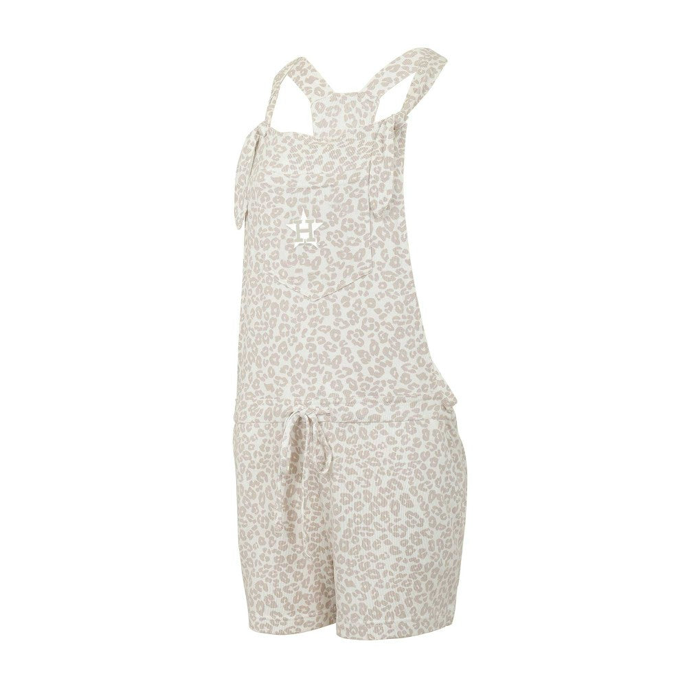 Cream Houston Astros Concepts Sport Women's Montana Hacci Knit Romper Overalls