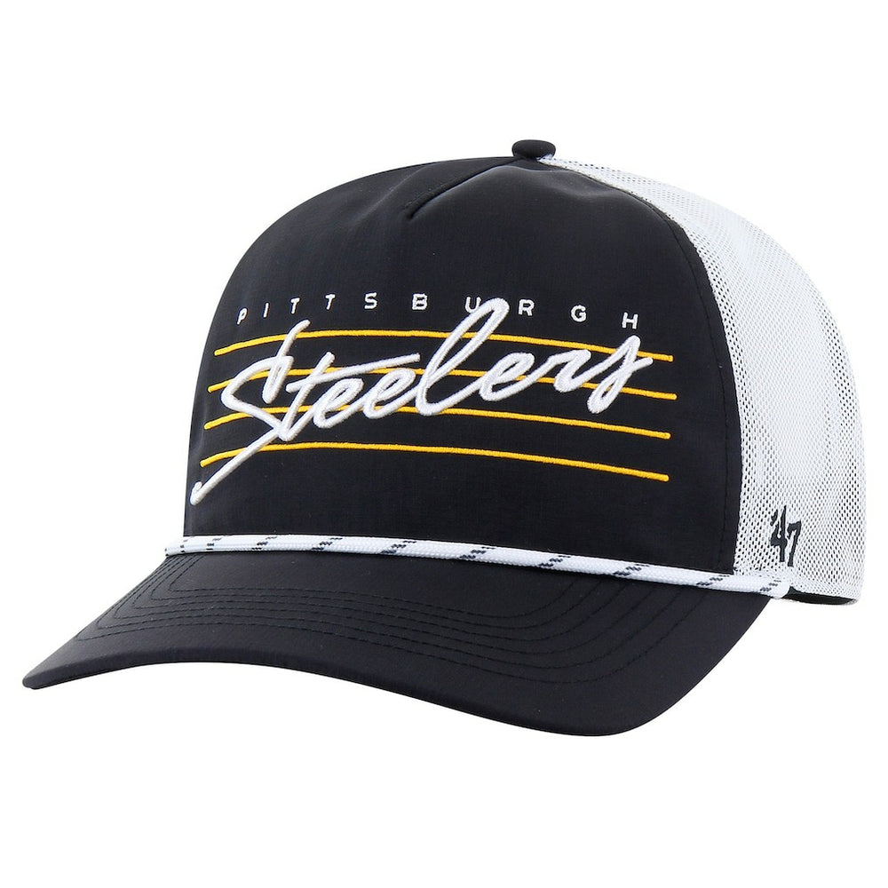 '47 Downburst Relaxed Hitch Trucker Adjustable Hat - Pittsburgh Steelers Hats