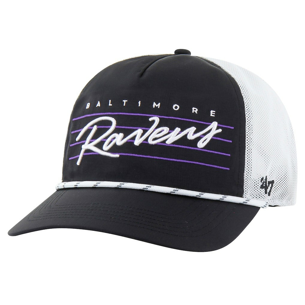 '47 Downburst Relaxed Hitch Trucker Adjustable Hat - Baltimore Ravens Hats