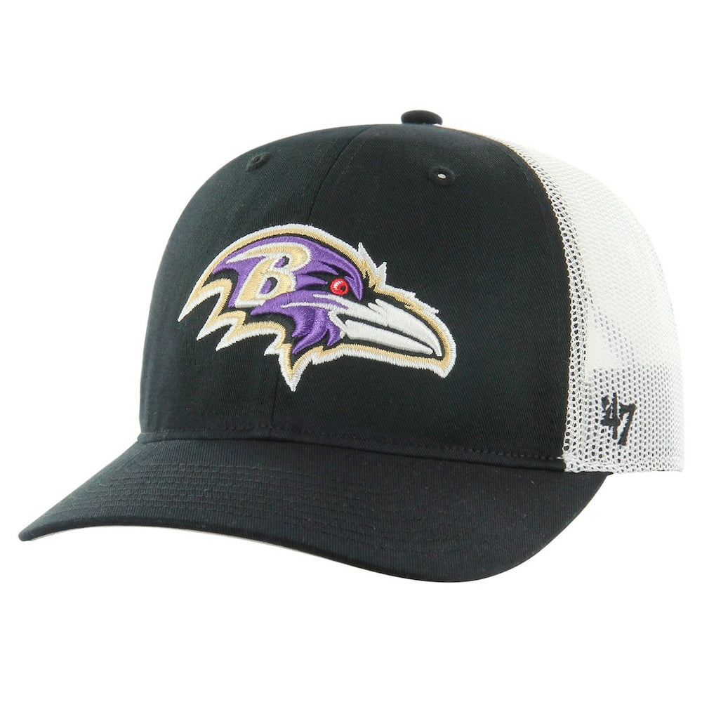 '47 Team Unstructured Trucker Adjustable Hat - Baltimore Ravens Hats