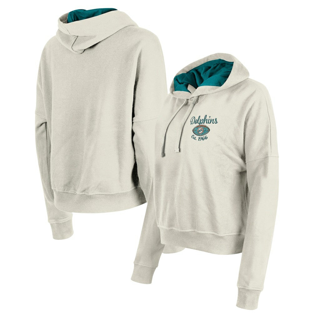 Women's 3rd Down Historic Pullover Hoodie - Miami Dolphins Hoodies