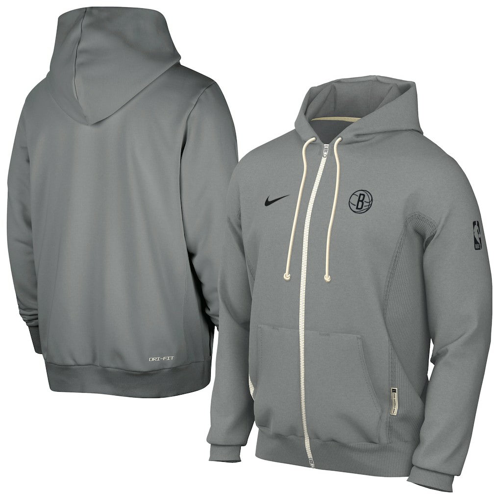 Nike Brooklyn Nets Authentic Standard Issue Full-Zip Hoodie Jacket