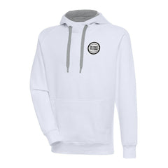 Detroit Pistons Antigua Metallic Logo Victory Pullover Hoodie sale