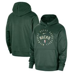 Nike Milwaukee Bucks 2024/25 Spotlight On-Court Practice Performance Pullover Hoodie