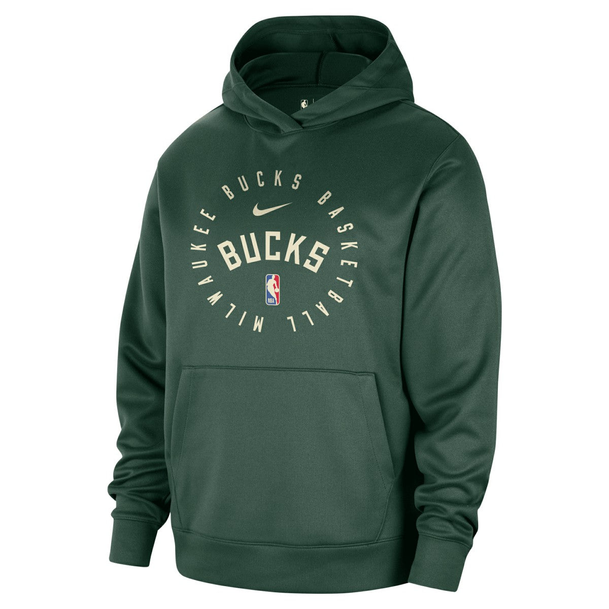 Nike Milwaukee Bucks 2024/25 Spotlight On-Court Practice Performance Pullover Hoodie