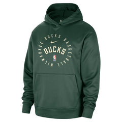 Nike Milwaukee Bucks 2024/25 Spotlight On-Court Practice Performance Pullover Hoodie