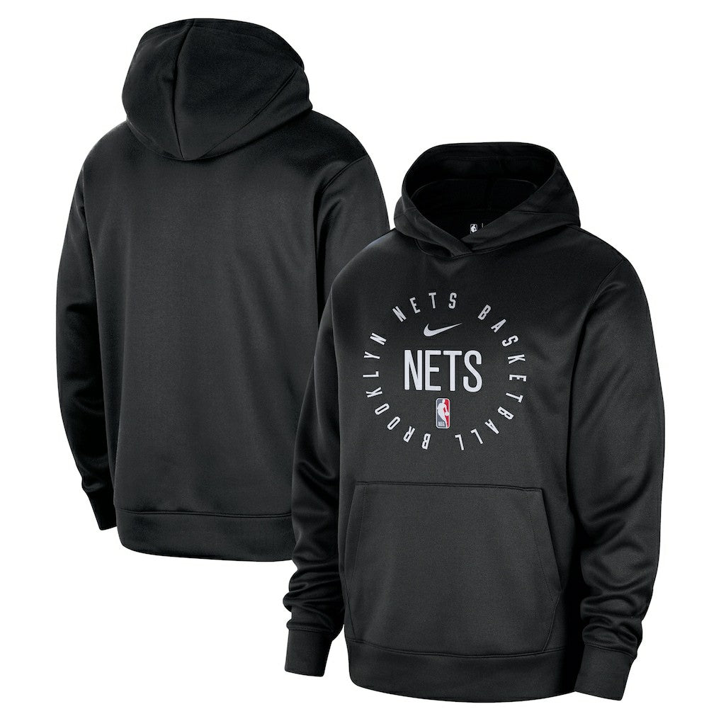 Nike Brooklyn Nets 2024/25 Spotlight On-Court Practice Performance Pullover Hoodie