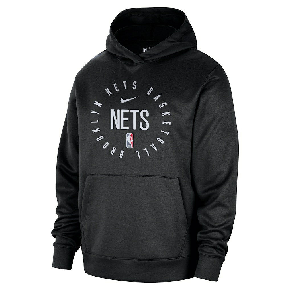 Nike Brooklyn Nets 2024/25 Spotlight On-Court Practice Performance Pullover Hoodie