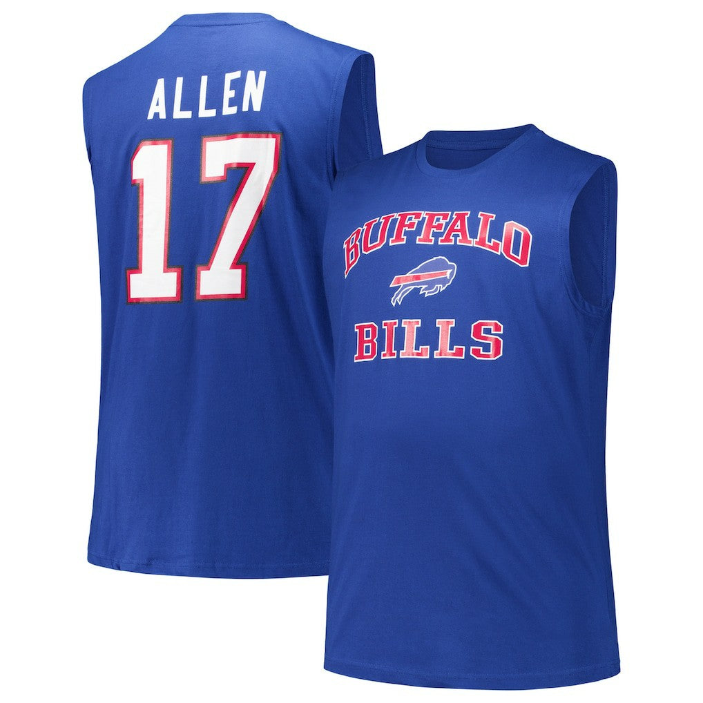 Josh Allen  Big & Tall Muscle Tank Top - Buffalo Bills Tops