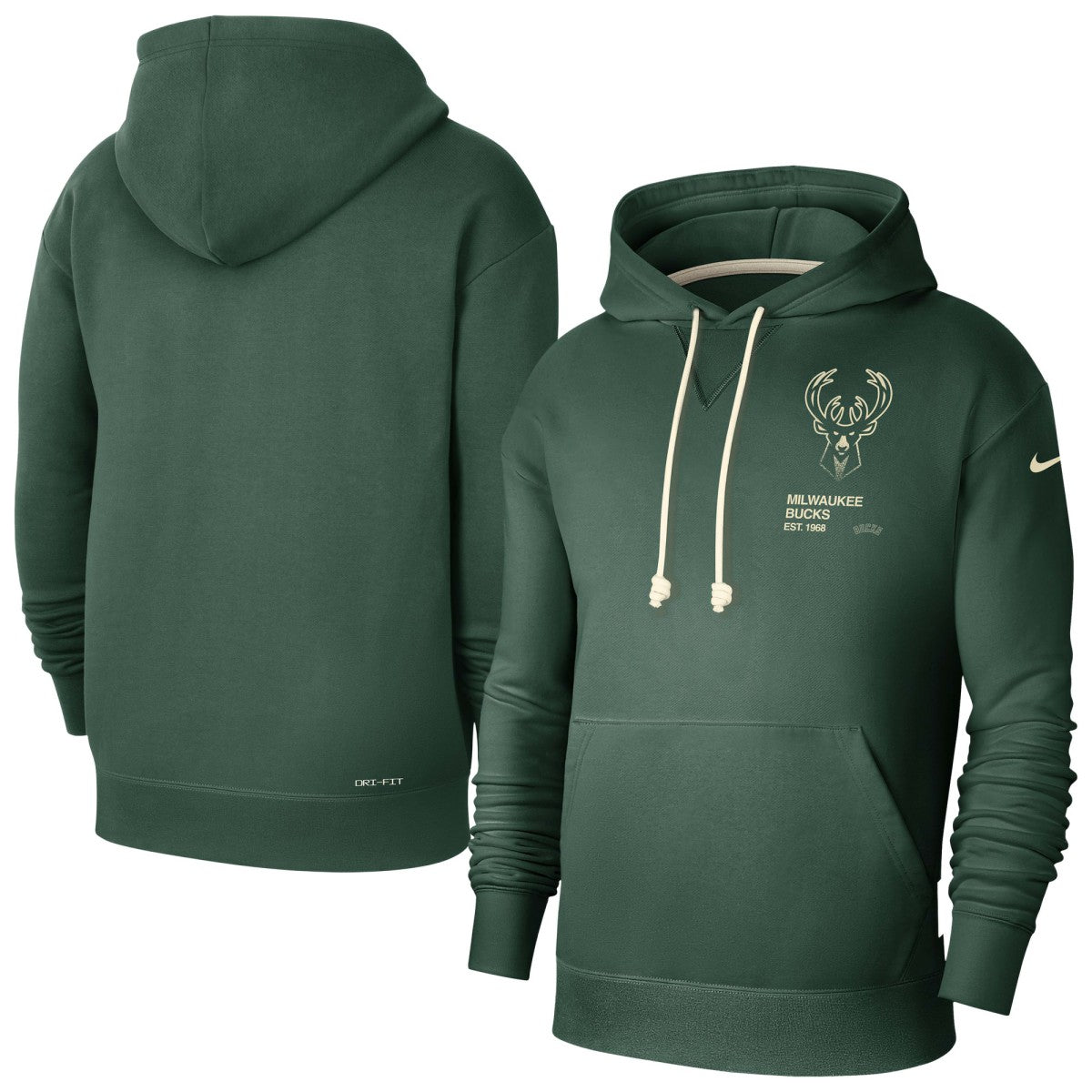 Nike Milwaukee Bucks Courtside Standard Issue Premium Performance Pullover Hoodie