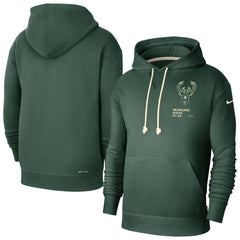 Nike Milwaukee Bucks Courtside Standard Issue Premium Performance Pullover Hoodie