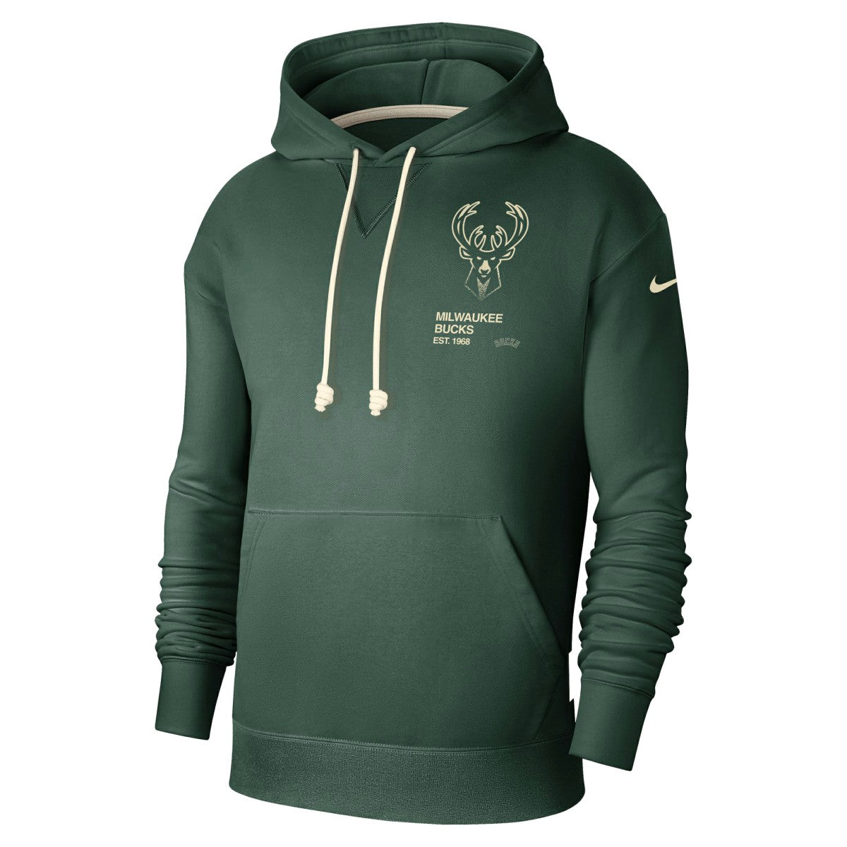 Nike Milwaukee Bucks Courtside Standard Issue Premium Performance Pullover Hoodie