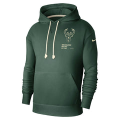 Nike Milwaukee Bucks Courtside Standard Issue Premium Performance Pullover Hoodie